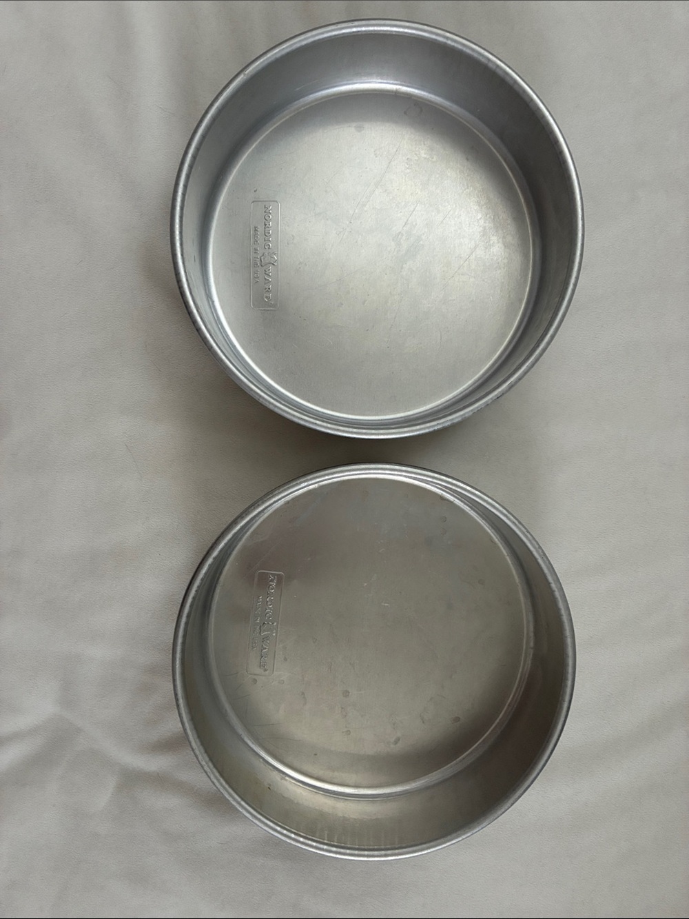 Nordic Ware Silver Round Cake Pans - Set of 2